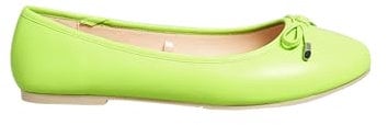 Yours - Green Ballerina Pumps in Wide E Fit & Extra Wide Eee Fit - Women's