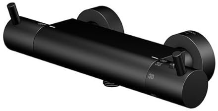 Steinberg Serie 100 Duscharmatur, Aufputzthermostat, G1/2, 1003200, Farbe: Mattschwarz