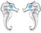 Seepferdchen Ohrring 925 Sterling Silber Süße Seepferdchen Ohrstecker mit Zirkonia Hypoallergen Meerestiere Ohrringe Seepferdchen Schmuck Geschenke Für Mädchen Frauen Kinder