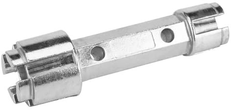 Ceolup Doppelendschlüssel für Abfluss,Rostfreier Abflussschlüssel, Schmiedeschlüssel aus Legierung | Wannenabflusswerkzeug für Waschbecken, Wischbecken, Küchenspülen, Handwaschbecken, Badewannen