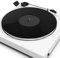 Alfombrilla giratoria para tocadiscos, alfombrilla antideslizante de vinilo para tocadiscos, antiestático, bajo más apretado y definido, negro