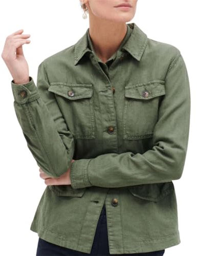 Caroll veste Saharienne en lin et coton