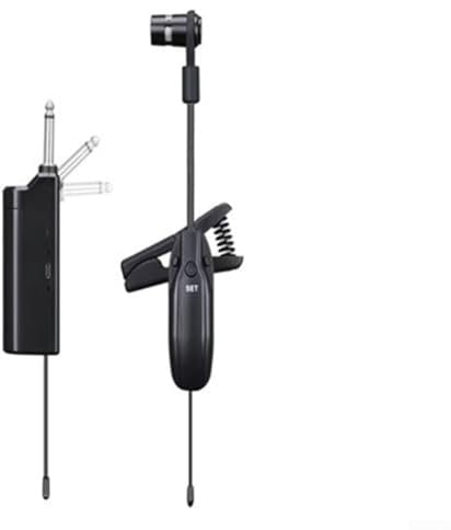 Wireless Saxophone Microphone Clip, 500-980MHz, Transmission Distance Up To 50M, 400MAh Rechargeable Lithium-ion Battery, Easily Fixed At 360 Degrees(W7 F1)