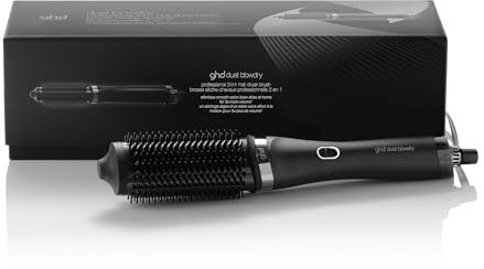 ghd Duet Blowdry - Cepillo Secador de Pelo 2 en 1,De Mojado a Moldeado Sin Daño Térmico,x3 Veces Más Volumen, Resultados Duraderos Hasta 24h - Para Todo Tipo de Cabello - Color Negro,(Enchufe Europeo)