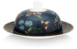 Pip Studio Berry Blues Butterdose rund blau 17x8cm