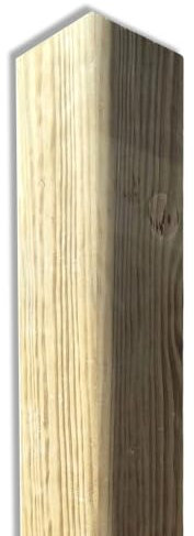 Trave in legno di pino nordico 200 cm, sezione 9x9 cm, finitura piallata, impregnato in autoclave classe IV