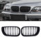 Altsbaos 2 PCS Kompatibel mit BMW 3er E46 LCI Nieren Schwarz 2002-2005 Kühlergrill 4 Door 4D，Kühlergrill Streifen für 3er E46 318i 320i 325i 330i Radiator Grille- Schwarz