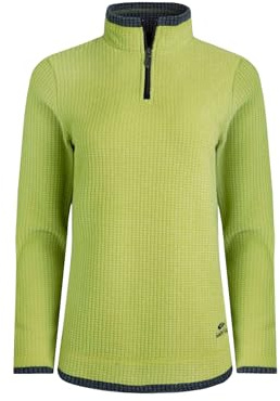 Weird Fish Beye 1/4 Zip Grid Fleece Tarragon Size 12. (Jumper/Sweater/Fleece)