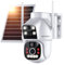 SV3C 4G LTE Solar Überwachungskamera Außen, Kabellose Dual-Lens PTZ Sicherheitskamera, PIR Personenerkennung & Automatische Ortung IP Kamera mit SIM Karte, 1080P Farbnachtsicht, WLAN-frei, Wasserdicht