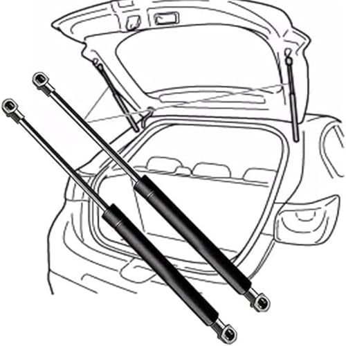 ZLDRZ Auto Kofferraum Gasfeder,Kofferraum Stoßdämpfer,für Ford Galaxy Mk2 (WA6) 2006-2015(OEM:6M21U406A10AB)-57.4cm,Auto Unterstützung des Kofferraumlifts,Ersatz Autozubehör