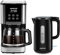 Aigostar Set de Desayuno - Hervidor de Agua Electrico + Cafetera de Filtro (1,7L, 2200W, diseño de doble pared) & (1,5L, 1000W, programable 24H, 2 niveles de intensidad, función de mantener caliente)
