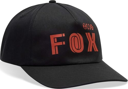 FOX GLYPH ADJUSTABLE BLACK OS CAP