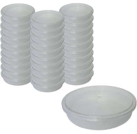 TENLITE 30 Pcs Round Airtight Storage Containers | BPA-Free Plastic Boxes For Meal Prep, Bento Cakes, Snacks, Takeaway & 3D Printer Filament - Stackable, Microwave & Freezer Safe - (1500ml (1.5Litre))