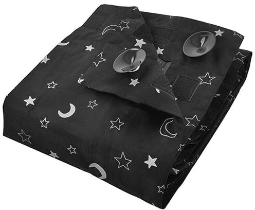 Portable Blackout Blind with Suction Cups, Adjustable Lightweight Temporary Blackout Blind for Indoor Outdoor Use and Travel(130x200cm)