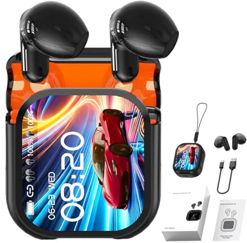 Auricolari NE20, Auricolari di Traduzione NE20, Auricolari Bluetooth 5.4, Cuffie Sport Wireless con Schermo LCD Touch e Traduttore AI, Impermeabili IPX6 per Allenamenti e Uso Quotidiano