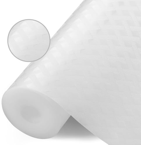 HOTUT Hyllfoder, vattentätt hyllfoder, foder för kökslådor, lådmattor, oljesäker, halkfritt icke-självhäftande, plast EVA-material BPA-fritt, skåp hylla skydd (genomskinlig/30 cm x 300 cm)