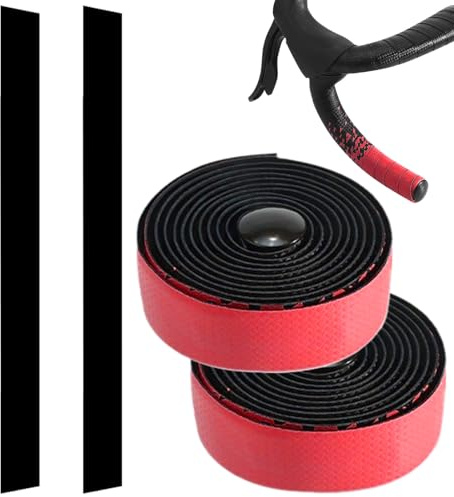 Generisch Handlebar Tape, Handle Bar Wrap Grip Tape, Cycling Accessories with End Plugs for Long-Distance Fitness Routines, City Riding, Mountain Trails, Daily Commuting