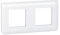 Legrand LEG78804 Plaque programme mosaïque 2 x 2 modules horizontal Blanc