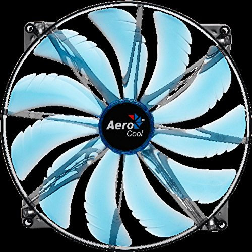 AeroCool Silent Master 200mm Blue LED Cooling Fan EN55642 compatible with Desktop