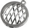 RAYHER 2241222 Medaillon-durchbrochen, 36 mm Durchmesser zum befüllen, mit Öse 3,5 mm, SB-Beutel 1 Stück, silber