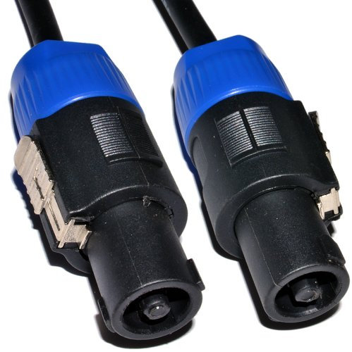 kenable HQ PA System Speaker Lead SPK Cable with Locking Ends 3m 10ft [3 metres]