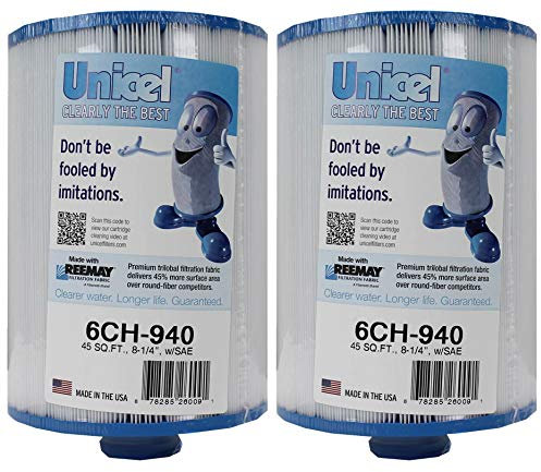 Unicel 6CH-940 Waterway Vita Aber Whirlpool- und Spa-Filterkartusche für Filbur FC-0359, Pleatco PWW50P3 6CH-940 Filterkartuschen (2 Stück)