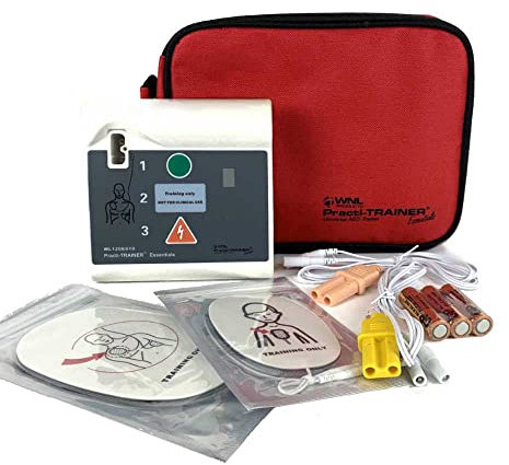WNL Products WL120ES10 Plastic AED Practi-Trainer Essentials-CPR Defibrillator Training Unit