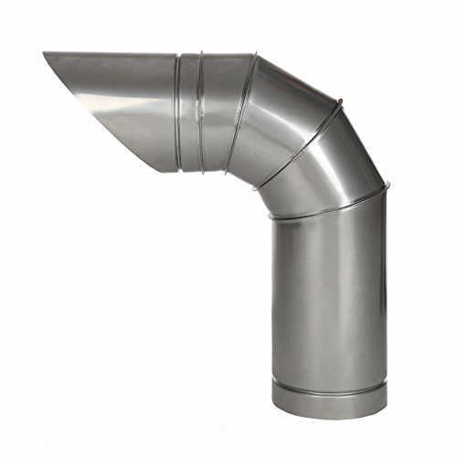Intelmann Ausblasbogen Edelstahl Ø 125/90°