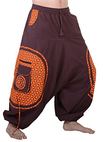 Kunst und Magie Trendige Haremshose Bunte Muster Goa Hippie Hose