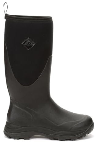 Muck Boots Men's Outpost Fleece Lined Waterproof Pull on Boot, Black, 14