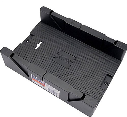 White Hinge Mega Mitre Box - 45°|60°|90° Degree - Large & Accurate Wood Cutting Saw Guide