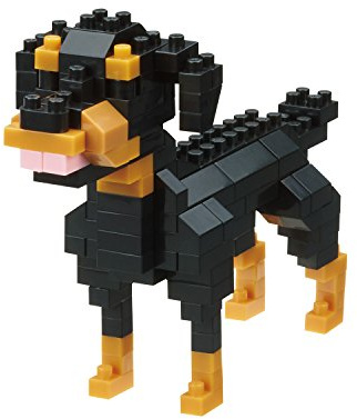 nanoblock NBC263 Dogs Rottweiler, Multi