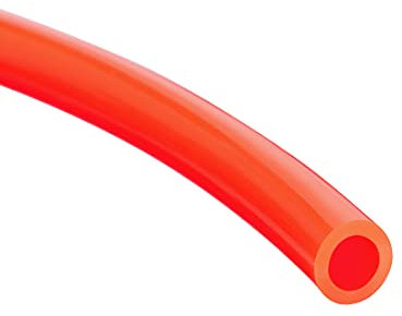 Sourcing map Tube pneumatique à air 6 mm OD x 4 mm ID 10 mètres 9,8 m PU PU Compresseur d'air Tuyau Tuyau Orange