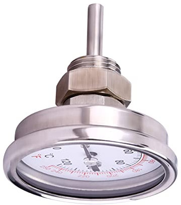 Zerodis Barbecue BBQ Pit Smoker Grill Termometro Temp Gauge Termometro da Esterno in Acciaio Inox Termometro da Forno (0 ° C - 120 ° C)