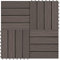 vidaXL 11x Terrassenfliesen WPC 30x30cm 1qm Dunkelbraun Fliese Holzfliesen