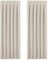 Pencil Pleat Curtains - (90 inch x 90 inch, 2 Panels) Sunlight Blocked Thermal Curtain for Privacy Protected & Home Decoration Large Nursery Curtains for Living Room/Bedroom, Light Beige