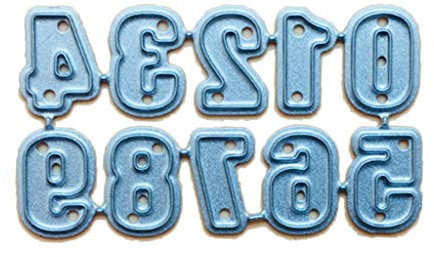 WuLi77 Zahlen Metall Stanzschablone Die Stanzen Zum Basteln Von Karten, Prägeschablone Für Scrapbooking, DIY Album, Papier, Karten, Kunst, Dekoration