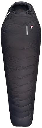 Grüezi bag Biopod Down Hybrid Ice Extreme 190 Extra weiter Winter Schlafsack mit Heizelement, 1700g, Packmaß Ø21x31 cm, bis 190cm Körpergröße