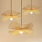 COCOL Vintage Bambus Gewebte Hängelampe Land Bambus Gewebte Lampe Handgewebte Pendellampe E27 Naturbambus Esszimmer Wohnzimmer Korridor Dekorative Beleuchtung Deckenleuchte,65cm