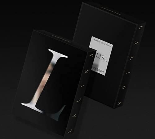 Lisa LALISA 1. Einzelalbum, schwarze Version CD+1p doppelseitiges Faltposter auf Packung+88p Fotobuch + 1p Photocard + 1p Polaroid + Nachricht PhotoCard Set+Tracking Kpop versiegelt