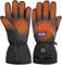 BRUBAKER Beheizbare Skihandschuhe mit Akku Wasserdicht und Winddicht - Winterhandschuhe für Herren und Damen - 3 Stufen Temperaturregler Heizung - Thermo Handschuhe Skifahren Motorrad - Größe S/M