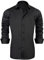 J.VER Hemd Herren Langarm Bügelfrei Regular Fit Herrenhemden LangäRmliges Casual Oberhemd Aus Baumwolle Button Down Hemden Faltenfrei Freizeithemd mit Tasche,Schwarz,XL