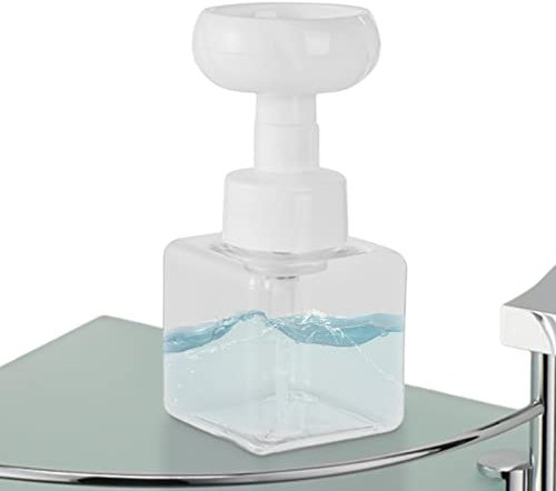 LOSOO Blume Seifenspender - 450 ml leerer Schaumspender in Blumenform, Seifenspender Nachhaltige Flasche für und Küche, nur Leere