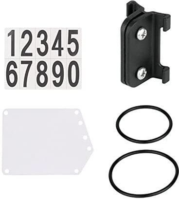 Amagogo Support de Plaque d'immatriculation de Course avec Bandes en Caoutchouc Support de Fixation Rapide pour Tige de Selle Support de Cartes de Course PP, Tube Rond