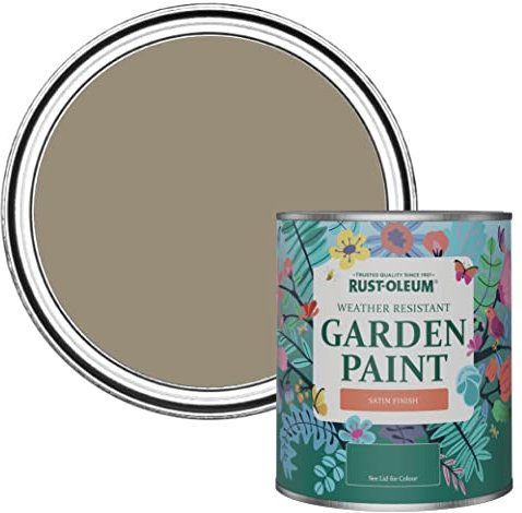 Rust-Oleum Brown Mould-Resistant Garden Paint In Satin Finish - Cafe Luxe 750ml