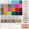 ARTREE 3500 Kit de abalorios para Hacer Pulseras, Joyas DIY,Cuentas de Semillas de Vidrio, con 300 Letras, Bolitas de Colores 4mm