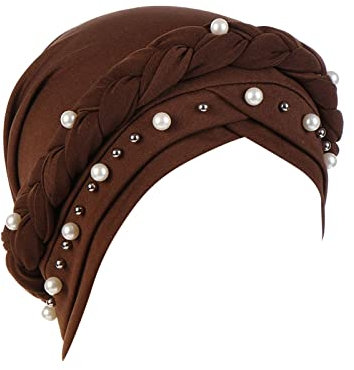 Kopftuch Damen Muslim,Muslimische Turban Damen elastisch Baumwolle Mütze Hijab Kopftuch Kopfbedeckung Nachtmütze für Frauen Haarausfall,Chemotherapie Krebs Chemo Hut mit Haarausfall - Krebspatienten