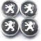 WOAFEY Nabendeckel 4 STÜCKE 56mm für Peugeot 206/207/208/306/307/308/406/408/506/507/508 Car Rad Center Hub Cap Auto Styling Felgen Abdeckung Badge Emblem Aufkleber Radnabenkappen