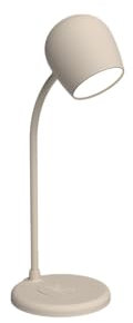 KREAFUNK Ellie 3-in-1: Lampe, Bluetooth Lautsprecher und kabelloses Ladegerät, ivory sand