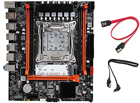 Seprendi X99H (X99) PC-Motherboard-Kit + 2 x -Kabel LGA2011-V3 DDR3X4 ECC Server RAM Slot M.2 NVME PCI-E X16 SATA3.0 Motherboard